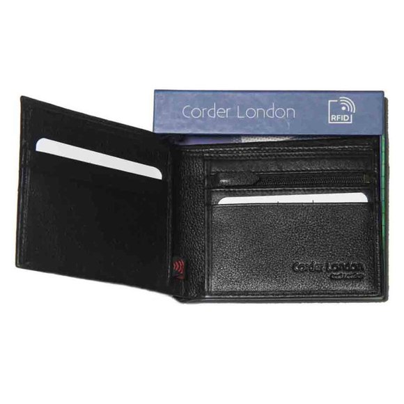 Corder London Leather Wallet RFID Blocking Bifold Men's - Picture 2 of 2